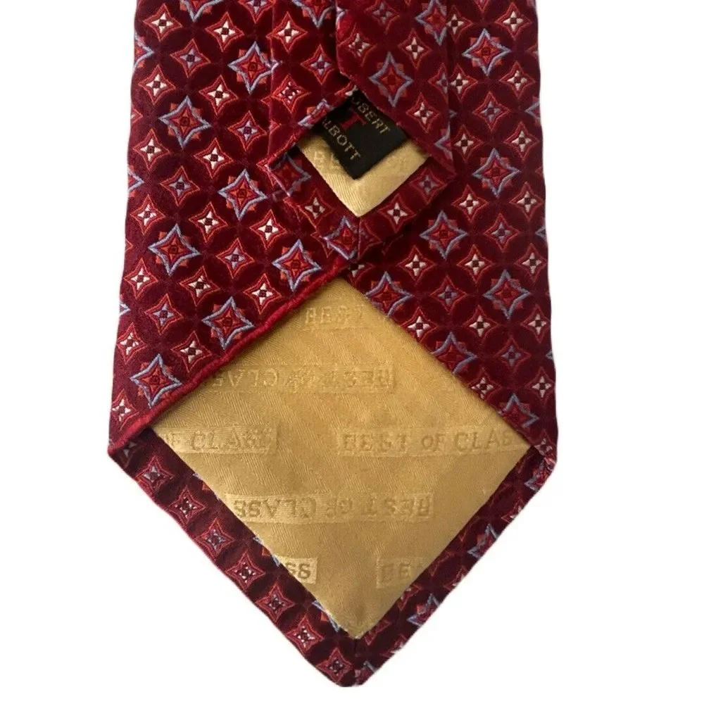 Robert Talbott Best Of Class Nordstrom Silk Red Tie Hand Sew Made In USA‎ 60